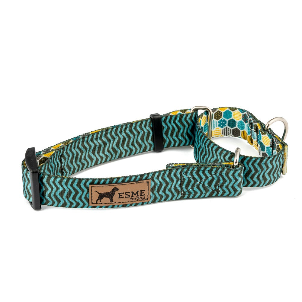 Obojek pro psy Martingale - Blue Wave
