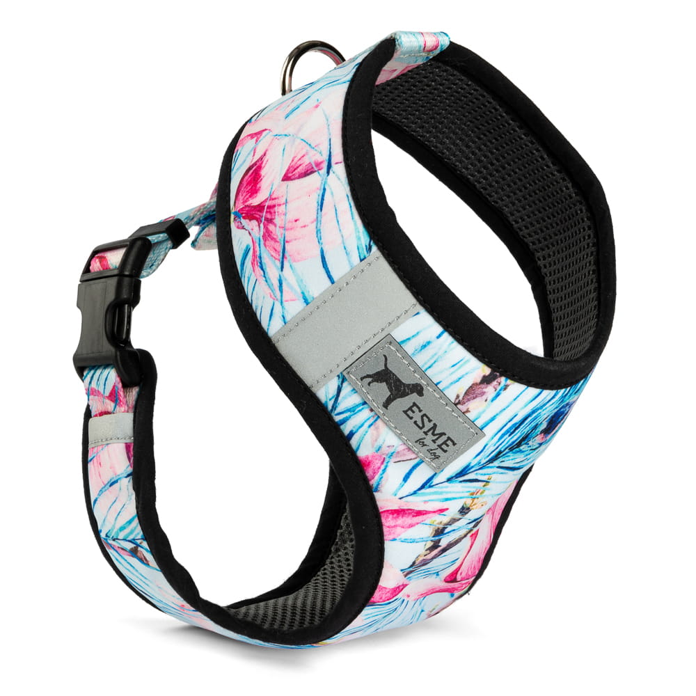 Polstrovaný postroj Soft Air pro mikro a malé psy – Lady Peacock