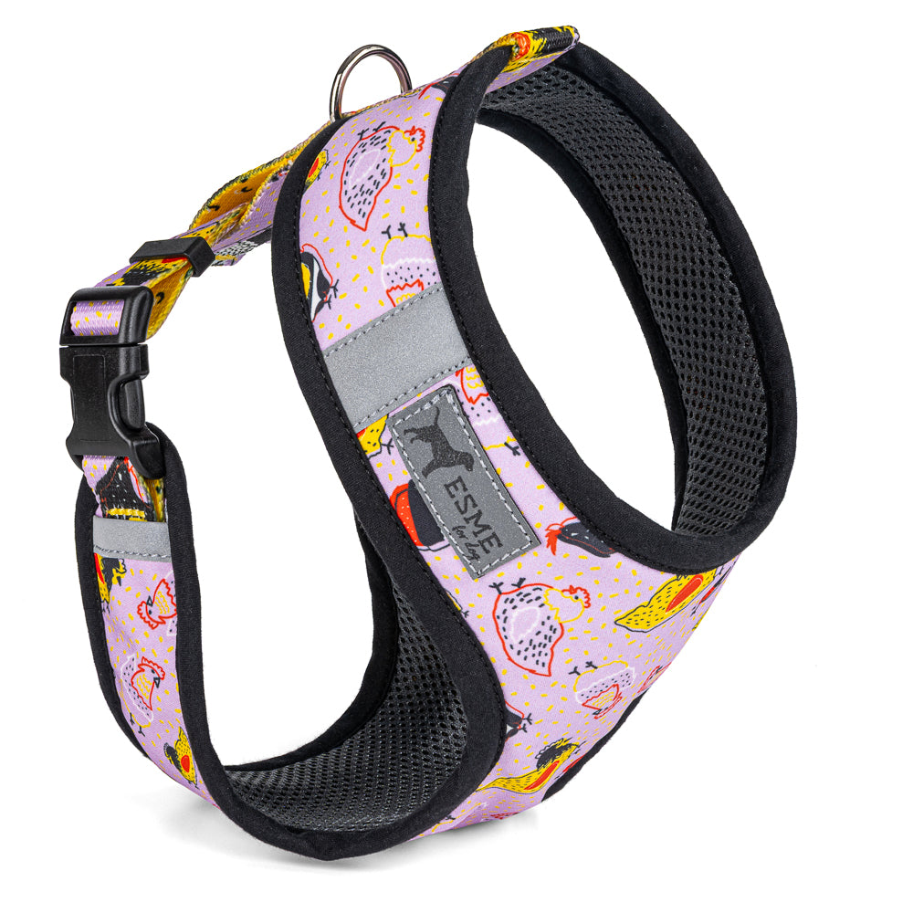 Polstrovaný postroj Soft Air pro mikro a malé psy – Kury