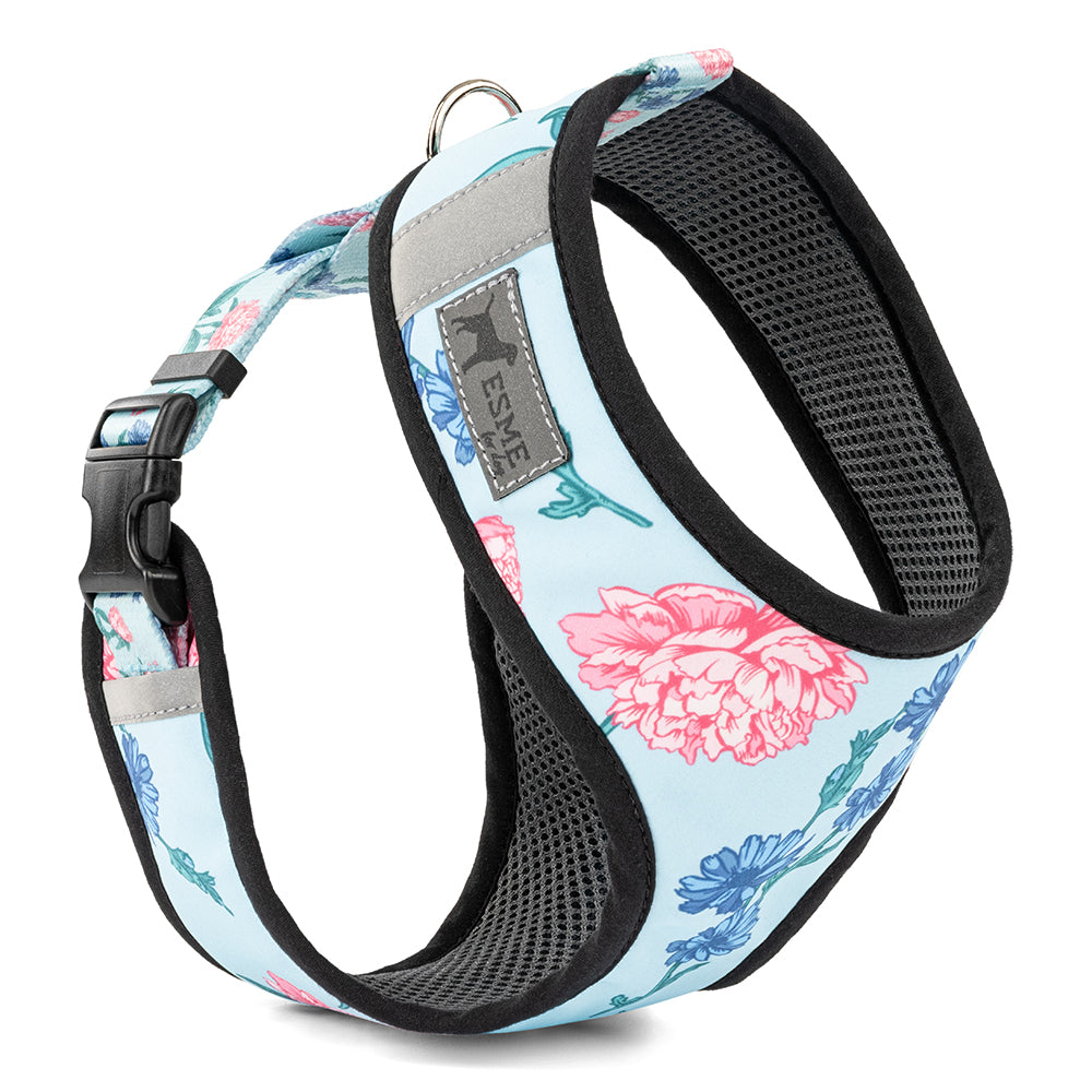 Polstrovaný postroj Soft Air pro mikro a malé psy – Blossom