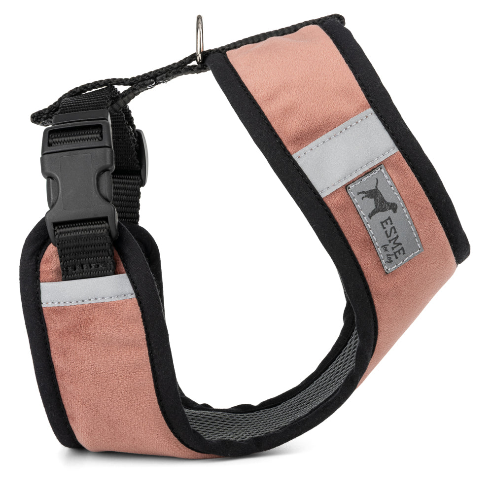 Polstrovaný postroj Soft Air pro mikro a malé psy - Dusty Rose