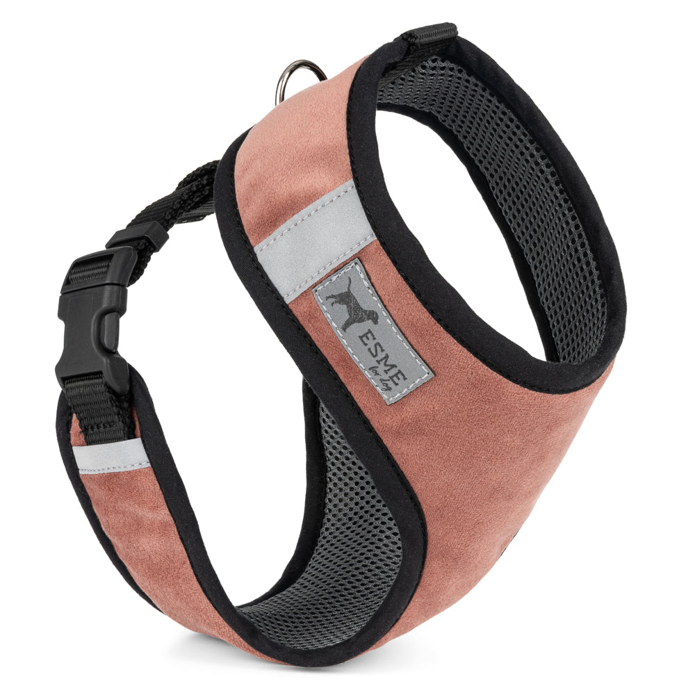 Polstrovaný postroj Soft Air pro mikro a malé psy - Dusty Rose