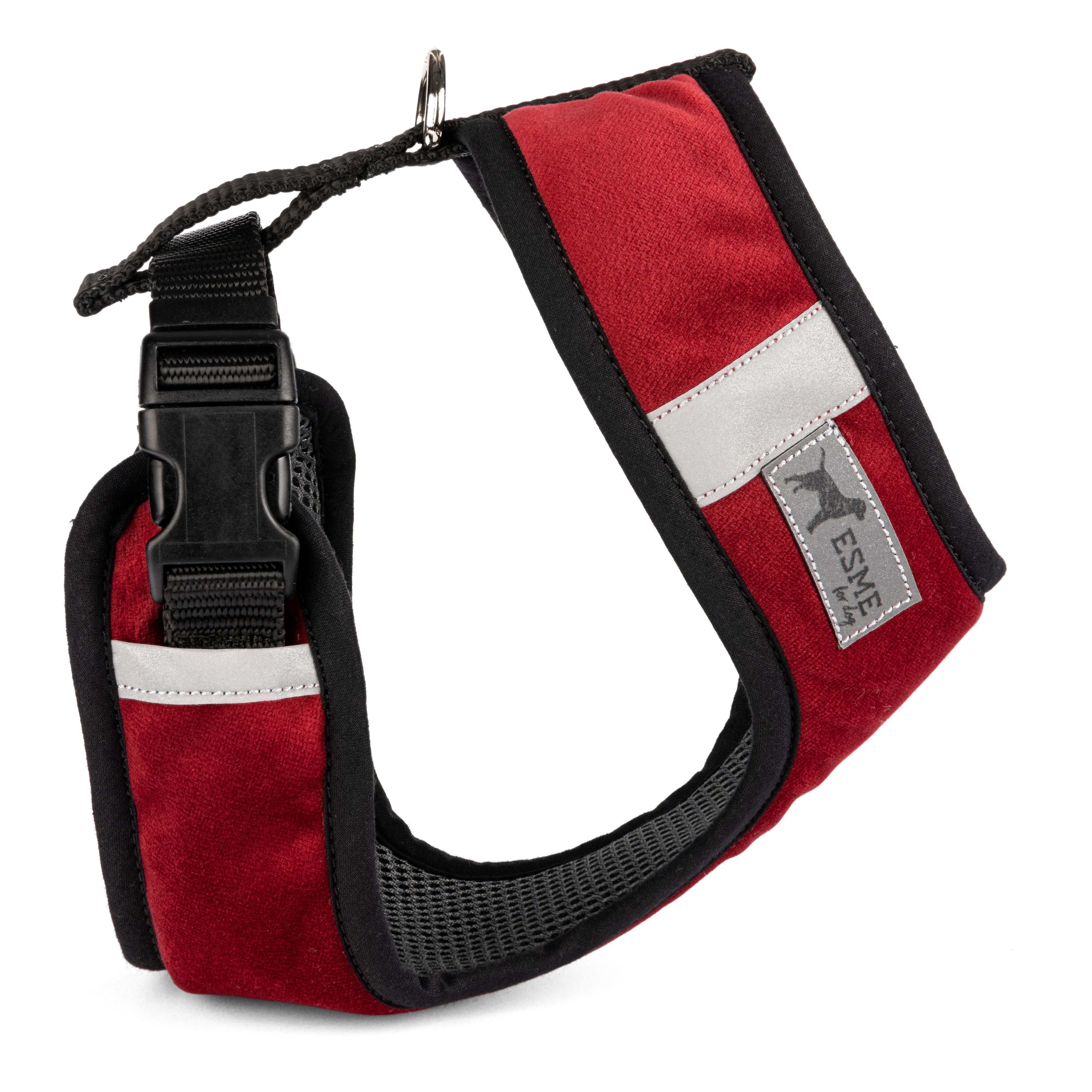 Polstrovaný postroj Soft Air pro mikro a malé psy - Cherry