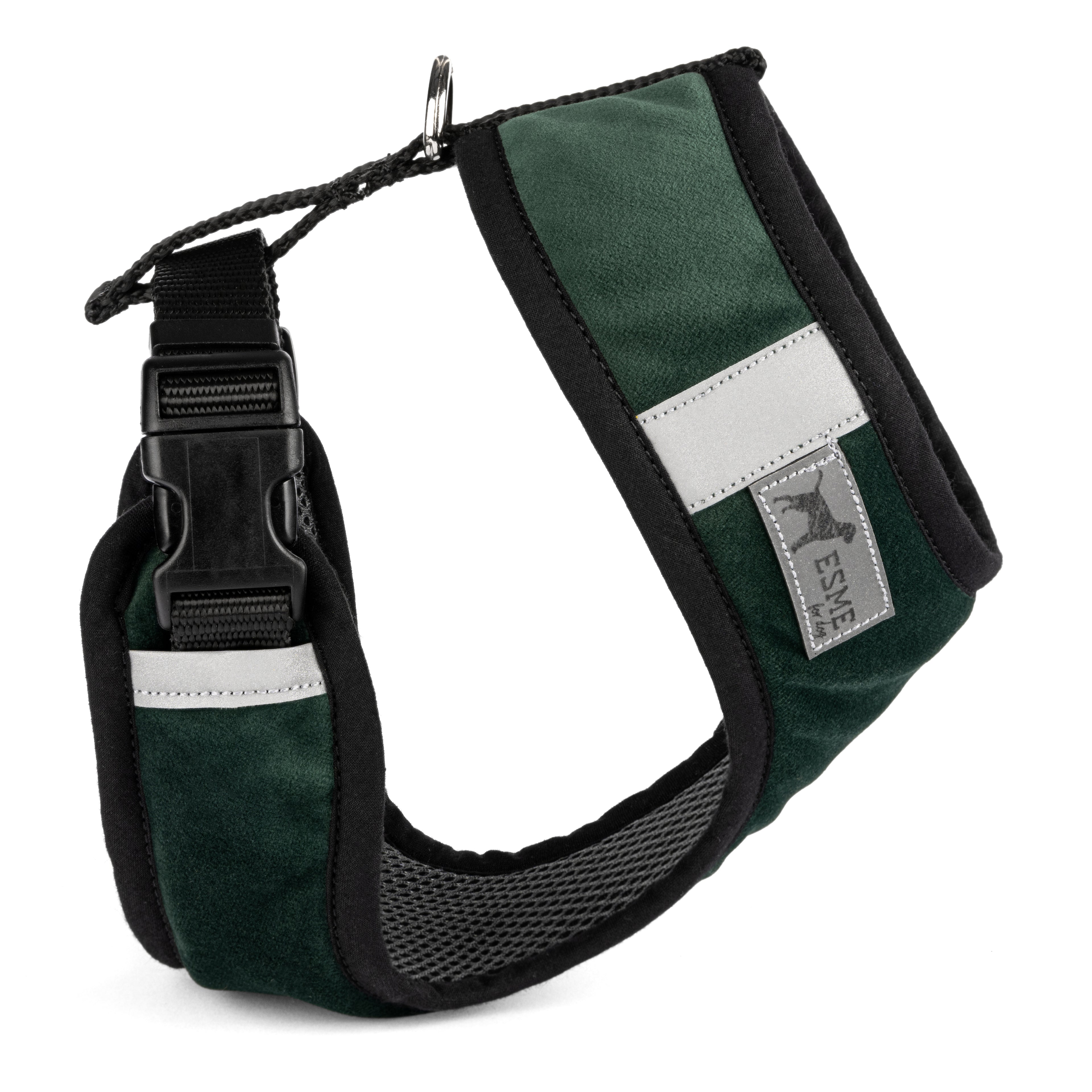 Polstrovaný postroj Soft Air pro mikro a malé psy - Avocado