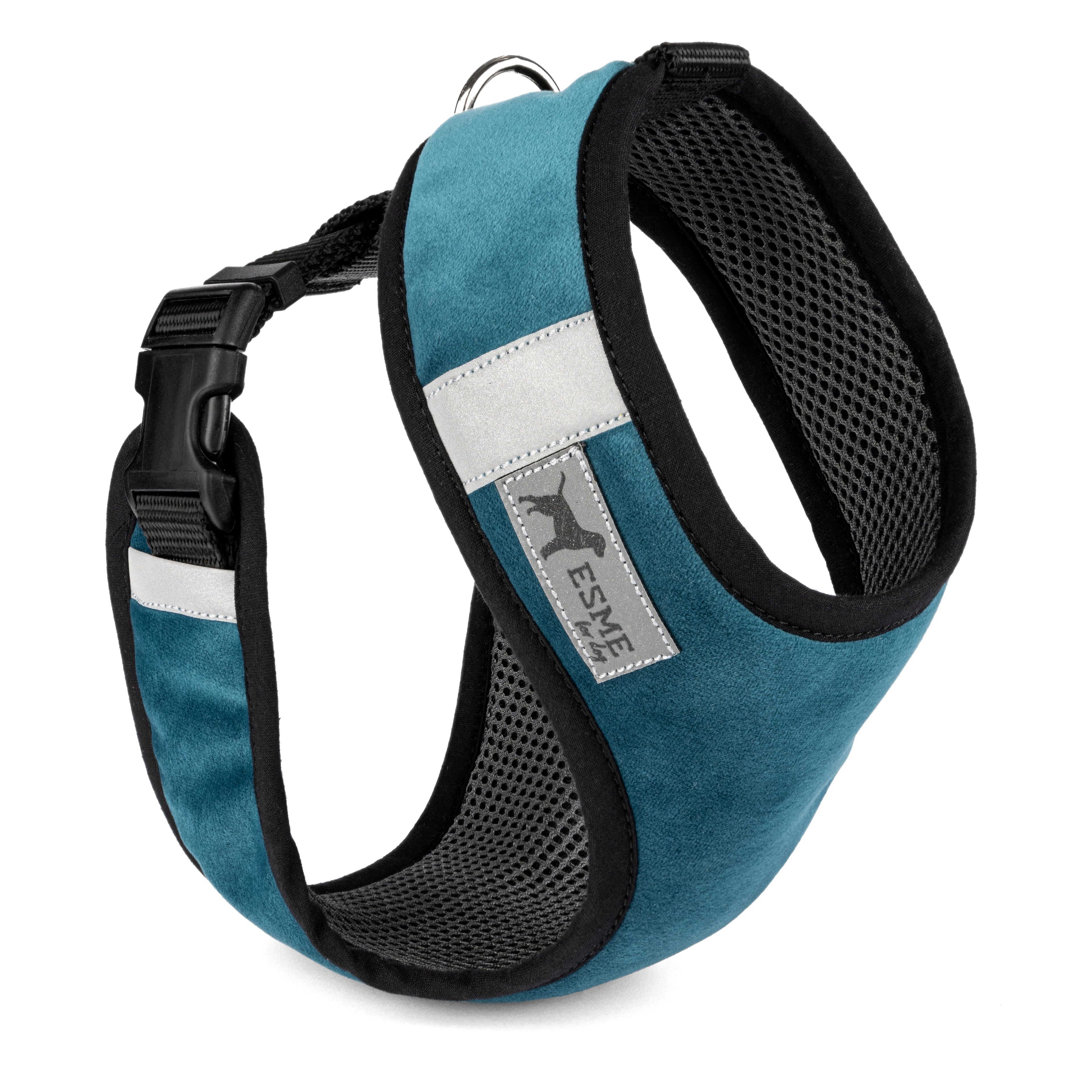 Polstrovaný postroj Soft Air pro mikro a malé psy - Azure