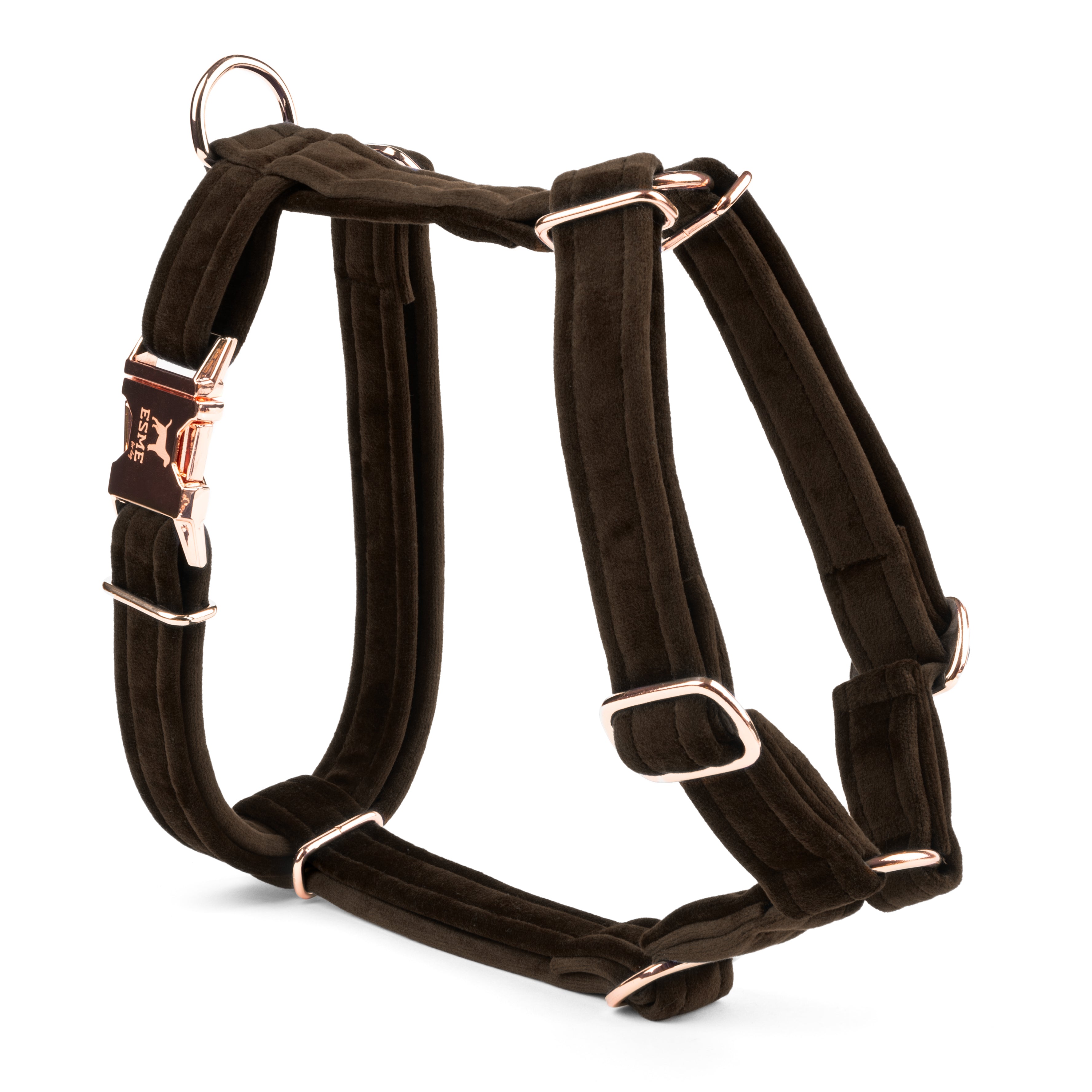 Velurový postroj pro psa Beauty Velour - Brownie